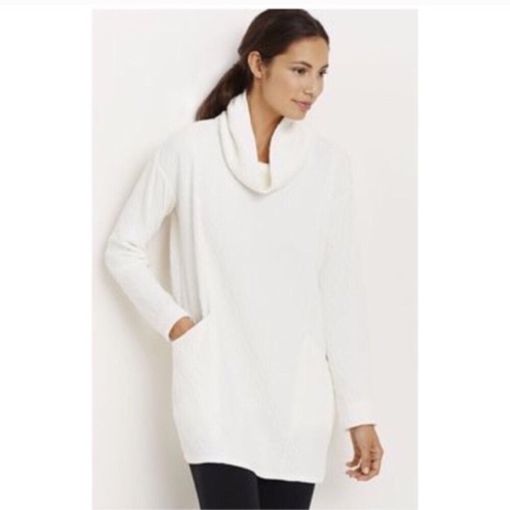 J. Jill crinkle cowl tunic sweatshirt